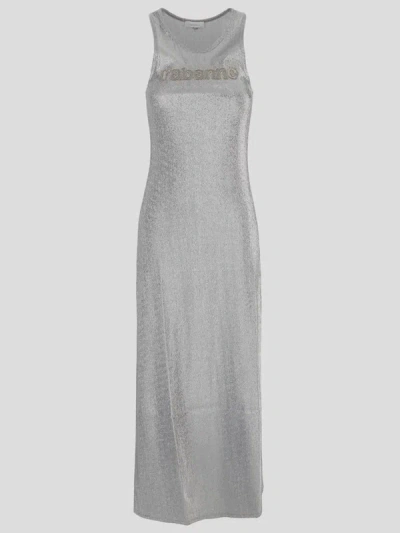 Rabanne Dresses In Silver
