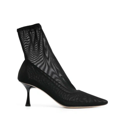 Studio Amelia 90mm Sock-style Ankle Boots In Black
