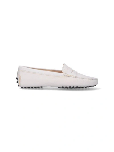 Tod's Flat Shoes In White