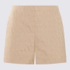 VALENTINO VALENTINO BEIGE COTTON SHORTS