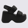 Vic Matie Vic Matiē Woman Sandals Black Size 9 Soft Leather