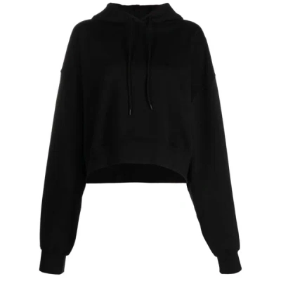 Wardrobe.nyc Drawstring Cotton Hoodie In Black