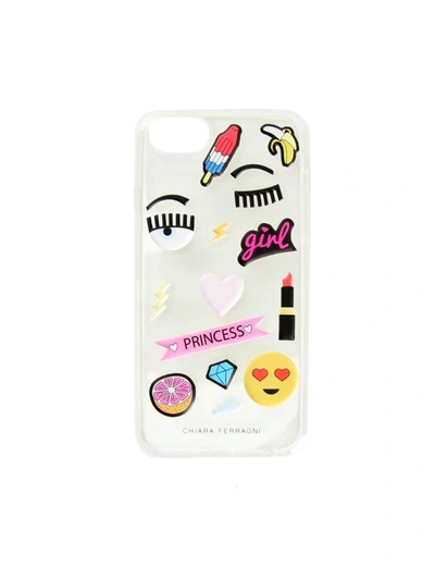 Chiara Ferragni Soft Stickers See-through I-phone 6-6s-7 Case