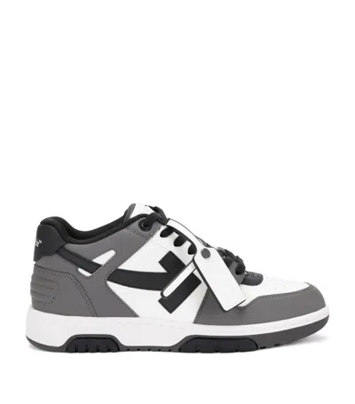 Off-white Gray & White Out Of Office Sneakers In Grey