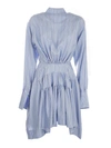 JW ANDERSON J.W. ANDERSON BACK TO FRONT SHIRT DRAPE DRESS,DR09WR17302810 BABY BLUE