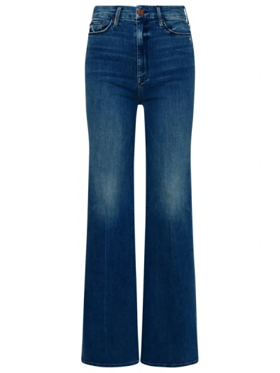 Mother Jeans Roller In Cotone Blu In Blue