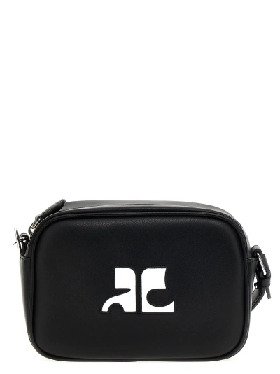 Courrèges Reedition Camera Bag Crossbody Bag In Black