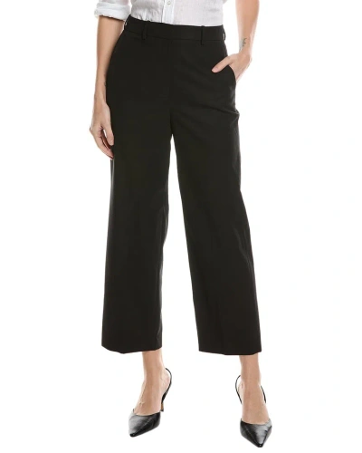 Theory High-waist Straight Pant In Black