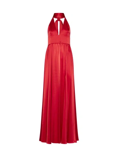 Alice And Olivia Dress In Bright Ruby
