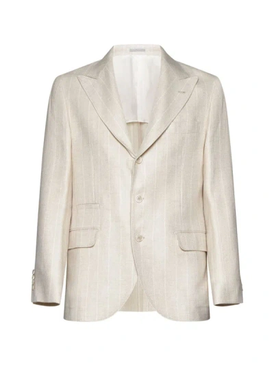 Brunello Cucinelli Blazer In Beige