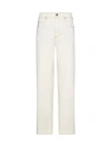 Brunello Cucinelli High-rise Straight-leg Jeans In Ivory