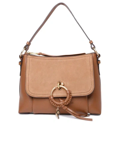 SEE BY CHLOÉ SEE BY CHLOÉ SMALL 'JOAN' CARAMEL LEATHER BAG
