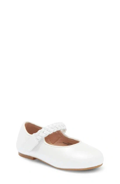 Old Soles Kids' Girls White Leather Pumps In Nacardo Blanco