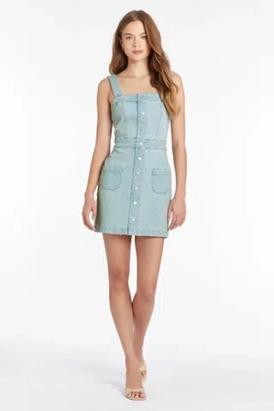 Amanda Uprichard Archie Denim Dress In Iceberg