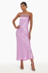 Amanda Uprichard Veronica Silk Dress In Azalea In Azalea