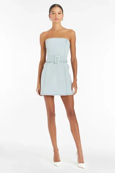 Amanda Uprichard Fae Denim Dress In Iceberg