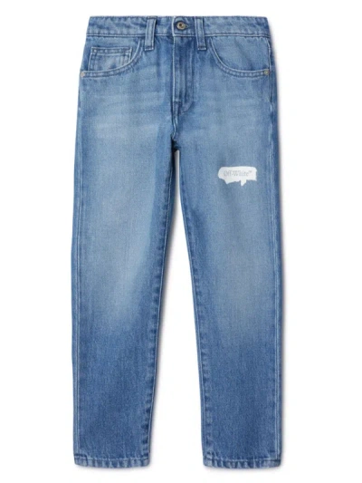 Off-white Kids Jeans In Blue