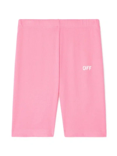Off-white Kids Shorts In Pink