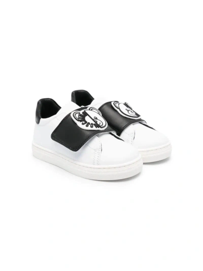 Moschino Kids' Teddy Bear Trainers In White