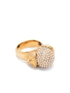 Versace Fashion Metal Ring With Rhinestones Accessories In Grey