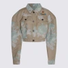 Vivienne Westwood Multicolor Boxer Denim Jacket In Roses