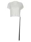 DRKSHDW CROPPED SMALL LEVEL T T-SHIRT WHITE