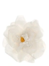 DOLCE & GABBANA FLOWER BROOCH JEWELRY WHITE