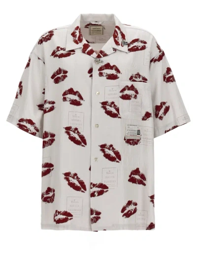 MIHARAYASUHIRO LIPS ALL-OVER SHIRT, BLOUSE MULTICOLOR