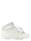 OFF-WHITE OUT OF OFFICE MID TOP LEA SNEAKERS WHITE