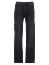 MOTHER THE MID RISE DAZZLER JEANS WHITE/BLACK