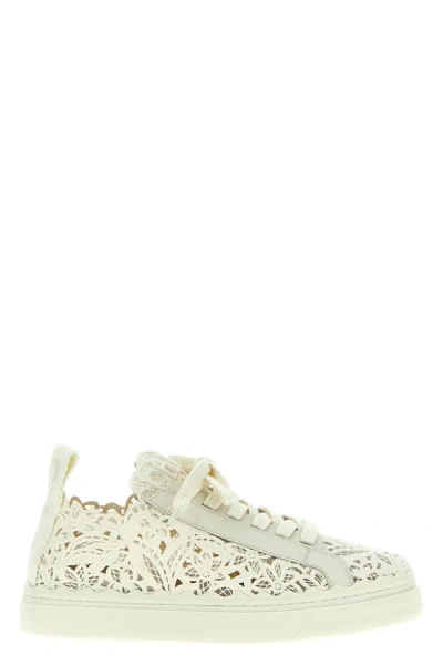 Chloé Women 'lauren' Sneakers In White