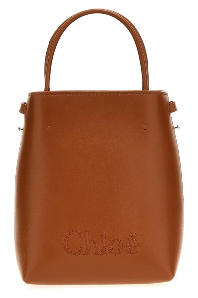 Chloé Women 'micro Chloe Sense' Bucket Bag In Brown