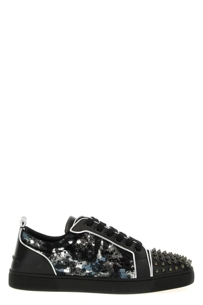 Christian Louboutin Men 'louis Junior Spikes' Sneakers In Multicolor