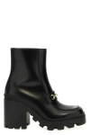 Gucci Damenstiefelette Mit Horsebit In Black