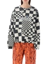 ERL ERL VENICE CHECKED SWEATSHIRT