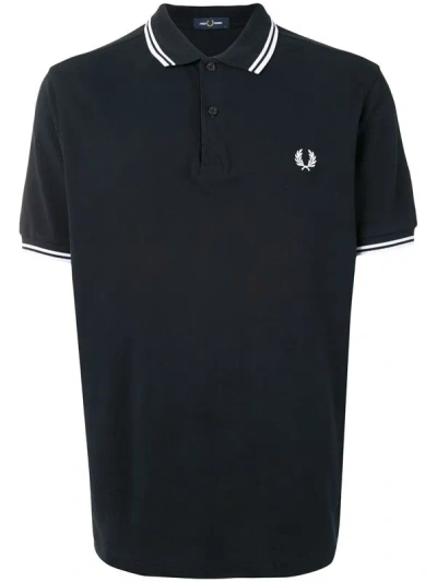 Fred Perry Fp Twin Tipped Shirt In Blue
