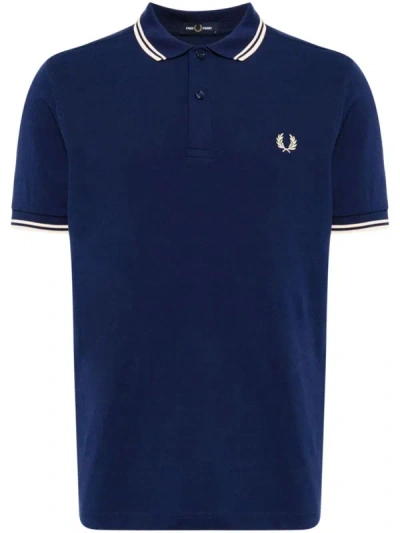 Fred Perry Fp Twin Tipped  Shirt In Blue