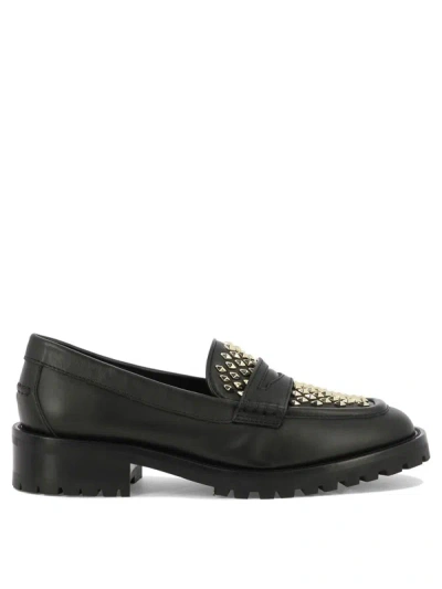 Jimmy Choo Deanna Loafers In Black Leather