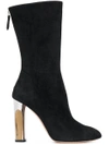 ALEXANDER MCQUEEN SCULPTED HEEL FITTED BOOTS,485800WHQV012274878