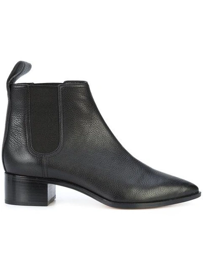 Loeffler Randall Nellie Tumbled Leather Chelsea Boots In Black