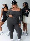Princess Polly Active Achieve Activewear Leggings In Grey