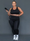 Princess Polly Active Unstoppable Activewear 7/8 Leggings In Black