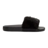 Givenchy Genuine Mink Fur Slide Sandal In Black