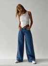 Pp Dnm Ramos Low Rise Jeans In Denim