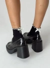 Princess Polly Lanter Socks Black / Cream In Black/cream