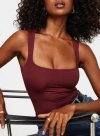 Princess Polly Lower Impact Back In Time Top In Wine