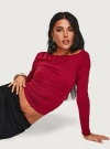 PRINCESS POLLY LOWER IMPACT SPILLER OFF THE SHOULDER TOP