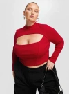 PRINCESS POLLY CURVE CATHEY LONG SLEEVE CORSET TOP