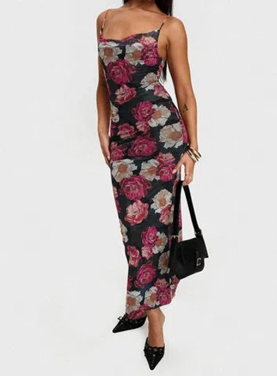 Princess Polly Lower Impact Auley Maxi Dress In Multi / Red Floral