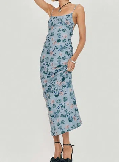 Princess Polly Lower Impact Ravia Maxi Dress In Blue / Floral